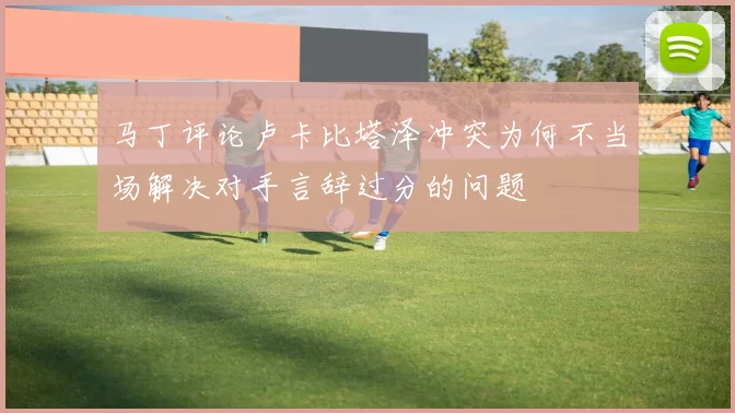 马丁评论卢卡比塔泽冲突为何不当场解决对手言辞过分的问题